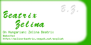 beatrix zelina business card